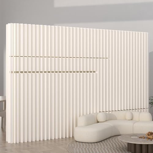 Raumteiler, faltbare Sichtschutzwände, Portable Folding Room Divider Screen Movable Protective Privacy Wall for Home Office-Choice of Size(Style 1,L200 x W43 x H200 Cm) von YUEKOPOU