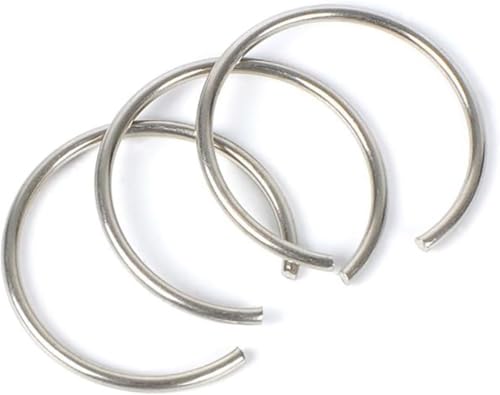 Runde Ringe, Metallringe, 2.3mm Round Snap Rings Pack Of 10 Multiple Sizes Steel And SUS304 Stainless Steel(2.3x82x8(SUS304)) von YUEKOPOU