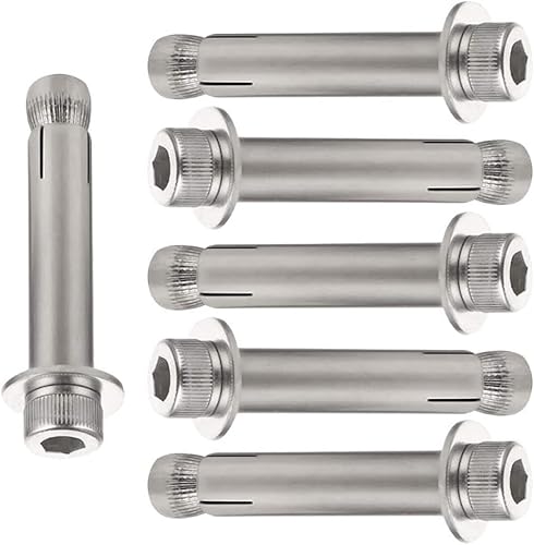 Spreizdübel, Ankerbolzen, Spreizhaken-Ankerbolzen 304 Edelstahl M6 (40-100mm) 6er-Pack(M6*80 6pcs) von YUEKOPOU