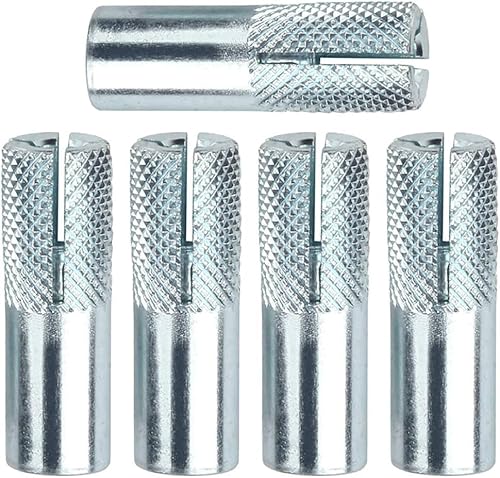 Spreizdübel, Ankerbolzen, Threaded Expansion Anchor Bolts With Screw Nuts And Sleeve Multiple Sizes Pack Of 5(M12/5 Pieces) von YUEKOPOU