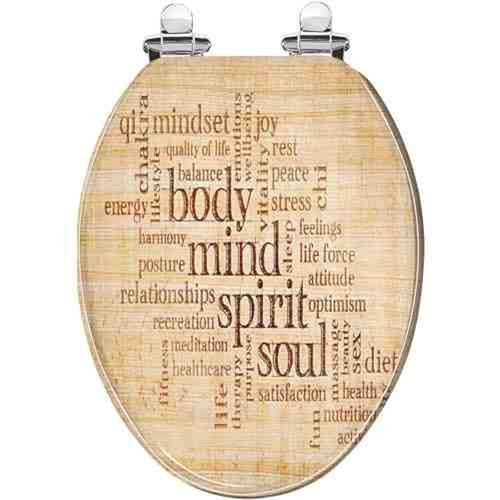 Toilettensitz, langsam schließender Toilettensitz Resin Soft Close Toilet Seat 43x36cm 10-20cm Hole Distance For U V O Shaped Toilets(Style-5) von YUEKOPOU