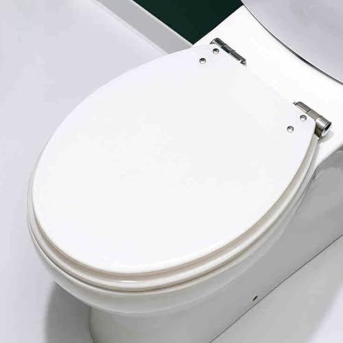 Toilettensitz, langsam schließender Toilettensitz Resin Toilet Seat Slow Close Quick Release Multicolor 36x42cm For 13-20cm Hole Distance(Style N) von YUEKOPOU
