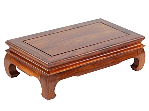 YUEKOPOU Erhöhter Buddhasitz, Räucherstäbchentisch, Hausalt Large Wooden Shrine Table - Small Altar Table for Spiritual Decor, Tabletop Risers for Buddha, Tea, Puja, Witchcraft(Medium) von YUEKOPOU