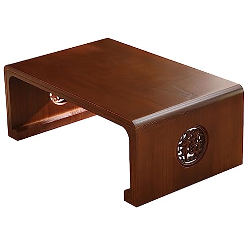 YUEKOPOU Erhöhter Buddhasitz, Räucherstäbchentisch, Hausalt Portable Vintage Altar Table - Small Folding Kotatsu Table for Spiritual Use, Tea Dining(60x40x30cm) von YUEKOPOU
