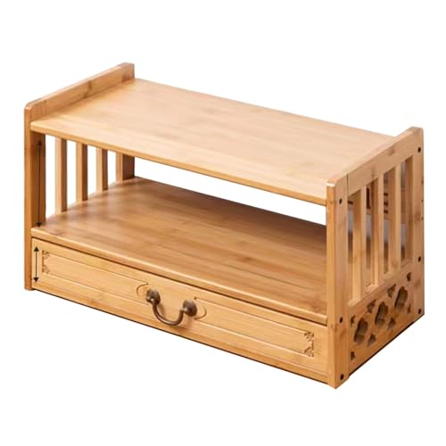 YUEKOPOU Erhöhter Buddhasitz, Räucherstäbchentisch, Hausalt Small Altar Table - Little Shrine Table for Spiritual Practices, Buddhist Worship, and Displaying Jars, Plants, and Books von YUEKOPOU