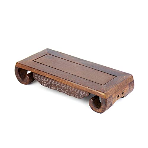 YUEKOPOU Erhöhter Buddhasitz, Räucherstäbchentisch, Hausalt Small Wooden Altar Table for Spiritual Decor | Carved Buddha Statue Stand Tea House Office Decoration(21.5 * 9 * 4.5cm) von YUEKOPOU