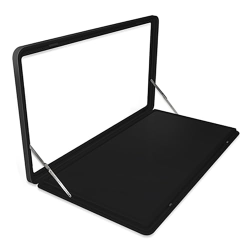 YUEKOPOU Klappbarer Wohnmobiltisch, abschließbarer Wandtisc Fold Down Wall Mounted Aluminum Alloy Table Lockable, Perfect for RV Campers, Outdoor Use(Svart,60x41cm/23.6x16.1in) von YUEKOPOU