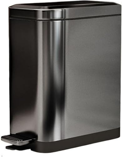 YUEKOPOU Mülleimer, 15L Multicolor Stainless Steel Step Pedal Trash Can Soft Close Lid Removable Inner Bucket YUEKOPOU Mülleimer, 15L Multicolor Stainless Steel Step Pedal Trash Can Soft Close Lid Removable Inner Bucket von YUEKOPOU