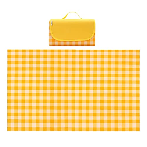 YUEKOPOU Picknick-Decke, wasserdichte Strandmatte, Picnic Outdoor Mat, Waterproof Foldable Blanket Gingham Picnic Mat for Beach, Camping Picnic Blanket on Grass,200x300cm(200x300cm) von YUEKOPOU