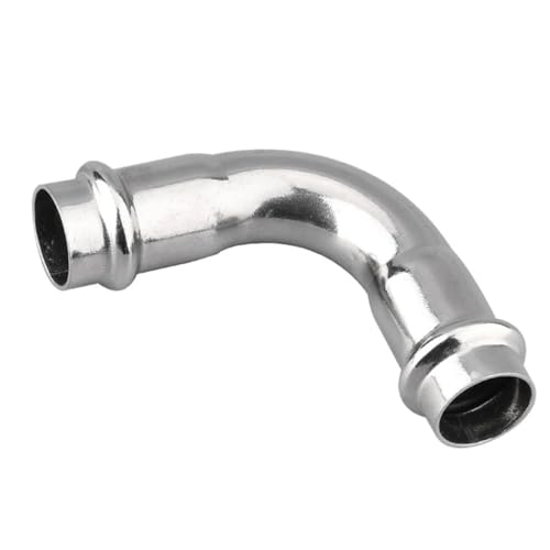 YUEKOPOU Sechskantnippel, Außengewindeanschluss Double Compression Equal Diameter 90 Degree Elbow 304 Stainless Steel ID 16-50.8mm(ID 40MM) von YUEKOPOU