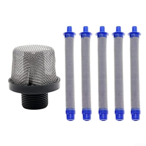 YUEKOPOU Sprühfilter, Edelstahlfilter, A Complete Solution for Painters Inlet Suction Strainer Plus Five Replacement Airless Spray Filters von YUEKOPOU