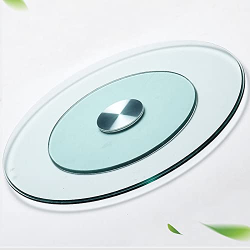 YUEKOPOU Tempered Glass Lazy Susan Turntable - 360-Degree Rotating Tray with Aluminum Alloy Bearing for Dining Table(90cm) von YUEKOPOU