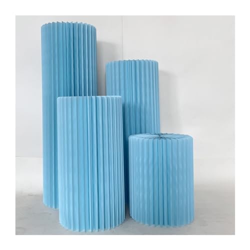 YUEKOPOU Tortenständer, faltbare Dessertständer, Papierkuch Foldable Cardboard Centerpiece Display Stand For Cake Dessert, 11.8 inches, Multicolor(Blue) von YUEKOPOU