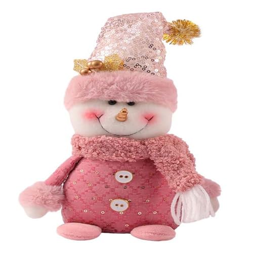 YUEKOPOU Weihnachts-Haarschmuck, Schneemann-Vorhangklammern Christmas Felt GNOME Angel Reindeer Ornaments Multicolor 8.26 Inches Pack of 1 2 3 5 6(Snowman a) von YUEKOPOU