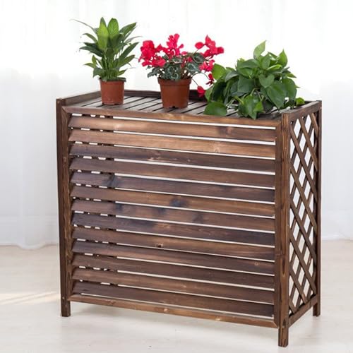 Zaunabdeckung, Holzzaunabdeckung, Louvered Wooden Outdoor Privacy Fence for AC Unit Trash Can Pool Equipment Multiple Sizes Zaunabdeckung, Holzzaunabdeckung, Louvered Wooden Outdoor Privacy Fence for AC Unit Trash Can Pool Equipment Multiple Sizes von YUEKOPOU