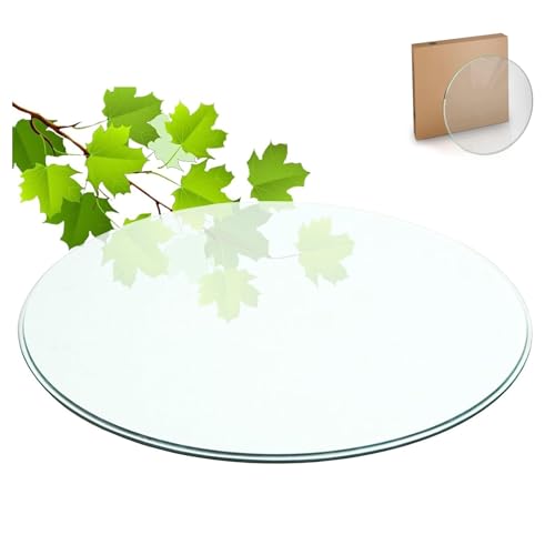 gehärtetes Glas Tischplatte.Couchtisch Glas Runde Glastischplatte, for Ersatztischplatten, Gartentischplatte for draußen, selbstgemachte Glastischplatten for Couchtische, runde Tischplatte aus gehärte von YUEKOPOU