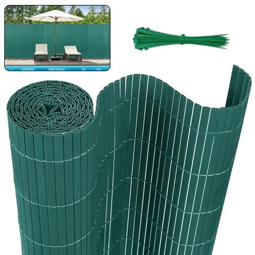 YUENFONG 200x300cm Sichtschutzmatte PVC Sichtschutzzaun Windschutz Gartensichtschutz mit Kabelbindern, für Balkon, Garten, Terrasse, Außenbereich, Grün YUENFONG 200x300cm Sichtschutzmatte PVC Sichtschutzzaun Windschutz Gartensichtschutz mit Kabelbindern, für Balkon, Garten, Terrasse, Außenbereich, Grün von YUENFONG