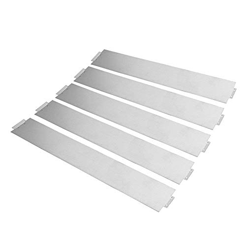YUENFONG 45m Rasenkante Beeteinfassung Metall Verzinkt Beetabgrenzung Beetumrandung Mähkante Garden Border Palisade Gartendekorativ 100 cm x 18 cm (L x H), 45 Stücke von YUENFONG