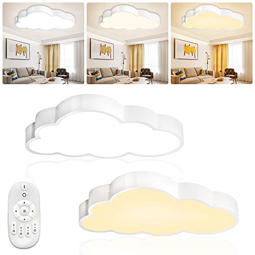 YUENFONG 48W LED Deckenleuchte Wolken Deckenlampe mit Fernbedienung, Dimmbar Wolken Lampe Kreativität Moderne Design, Moderne für Kinderzimmer Arbeitszimmer Küche Schlafzimmer YUENFONG 48W LED Deckenleuchte Wolken Deckenlampe mit Fernbedienung, Dimmbar Wolken Lampe Kreativität Moderne Design, Moderne für Kinderzimmer Arbeitszimmer Küche Schlafzimmer von YUENFONG