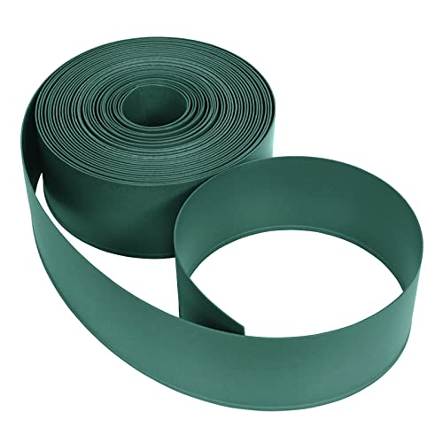 YUENFONG Rasenkante Beeteinfassung Kunststoff 20m Flexible Beetumrandung Mähkante Palisade Blumenbeet Umrandung UV und Witterungsbeständig, Grün von YUENFONG