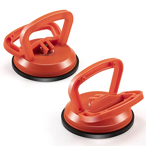 2pack Saugheber -40kg Saugnapf zum Anheben Glas, Holz, Dellen,Keramikfliesen Autoblechreparatur（Orange） von YUENGJGI