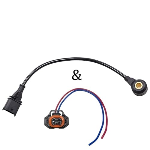 1/2 Klopfsensor 89615 02010 Passend for Toyota Corolla E120 130 00-06 E110 95-02 E12 02-07 4ZZ-FE 1.4 8961502010 89615-02010 0261231149(X2 Sensor and Plug) von YUERBNC