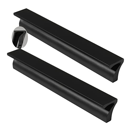 2 Stück Möbelgriffe Aluminiumlegierung SchubladenKnöpfe 7-förmig Schrankgriffe Profilgriff Stangengriff für Schlafzimmer Kleiderschrank möbelgriffleiste,Schrankbeschläge (Length 1200mm,A) von YUESHEN888