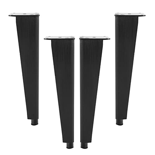 4 Stück Möbelfüße verstellbare Beine Kabinettbeine verdicken Metall Tischbeine Schwarz Möbelerhöhung Sofa Schrankbeine stützen Möbelbeine,Aluminiumlegierung möbelfüsse (20cm) von YUESHEN888