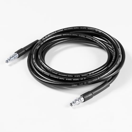 YUET 5M Hochdruckschlauch Ersatzschlauch für Bosch Aquatak AQT,Hochdruckreiniger Schnellanschluss Zubehör F016800360 Schwarz, Schlauch Click Type Plug Quick Connector YUET 5M Hochdruckschlauch Ersatzschlauch für Bosch Aquatak AQT,Hochdruckreiniger Schnellanschluss Zubehör F016800360 Schwarz, Schlauch Click Type Plug Quick Connector von YUET