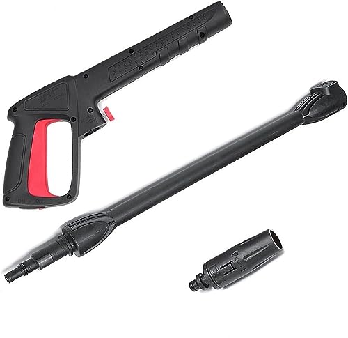 YUET Trigger Hochdruck-Waschpistole, Strahlreiniger-Zubehör-Set, Schnellverbindungs-System für Bosch AQT Black & Decker, Zauberstab, Schmutzlanze Sprühdüse, verstellbarer Reinigungsreiniger-Schlauch, von YUET