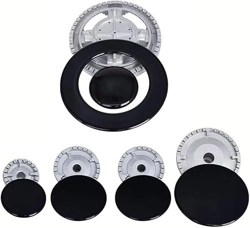 Herdhut-Set, Herddeckel, Ofen, Gasherd, Brenner, Krone, Flammenkappe, Kochen, Metall, Gasofen, Herdkappe, Kit passend für Sabaf (flach) von YUETTYY