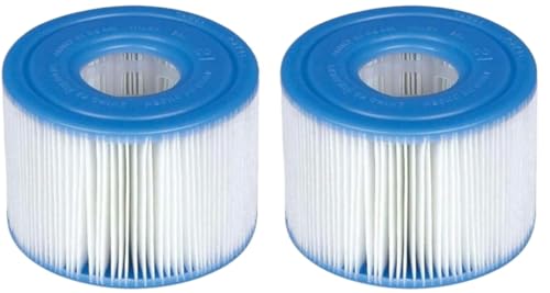 YUETTYY 1/2/4/6 Ersatz-Pool-Filterkartusche für Intex S1 29011E Spa-Pools, Whirlpools, Filtersystem, Wasserreinigung, empfohlen für wöchentliche Reinigung und Ersatz (2 Stück) von YUETTYY