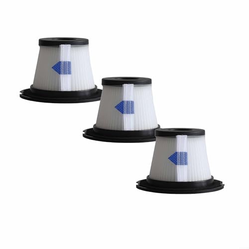YUETTYY 1/3/5 Stück waschbarer wiederverwendbarer HEPA-Filter, Ersatz für Beldray BEL0990 für Leifheit Roboter-Staubsauger, Ersatzteile, Staubsauger-Zentralfilter-Zubehör-Set (3 Stück) von YUETTYY