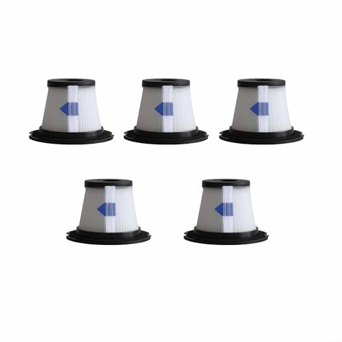 YUETTYY 1/3/5 Stück waschbarer wiederverwendbarer HEPA-Filter, Ersatz für Beldray BEL0990 für Leifheit Roboter-Staubsauger, Ersatzteile, Staubsauger-Zentralfilter-Zubehör-Set (5 Stück) von YUETTYY