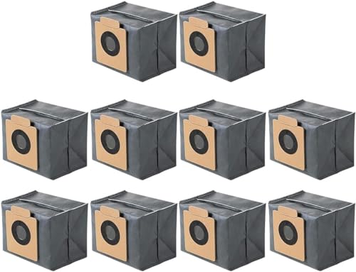YUETTYY 10 Stück Ersatz-Staubsaugerbeutel kompatibel mit Eufy Clean X8 Pro Roboter-Staubsauger, selbstentleerende Station, 4-lagige Staubbeutel mit großer Kapazität (10) von YUETTYY