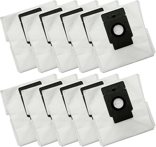 YUETTYY 4/10 Stück Ersatz-Staubsaugerbeutel für Tapo RV30 Plus und RV10 Plus RVA200 Staubsaugerteile, 4 l große Kapazität, wiederverwendbare Staubsammelbeutel (10 Stück) von YUETTYY