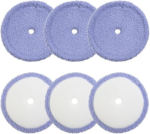 YUETTYY 4/6 Stück Ersatzteile, Wischmopp-Pads für EVERYBOT Edge RS500 RS700 Roboter-Staubsauger-Mopp-Zubehör, waschbar, wiederverwendbar, 160 x 10 mm (6 Stück) von YUETTYY
