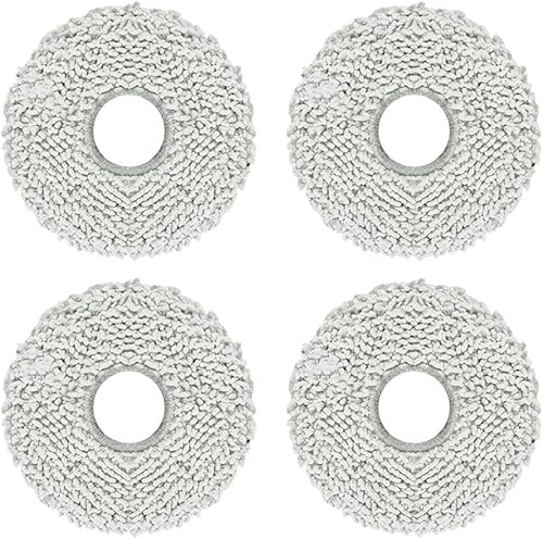 YUETTYY Ersatz-Wischtuch für Cecotec für Conga 11090 S-Pin-Roboter-Staubsauger, Ersatzzubehör, 4 Stück von YUETTYY