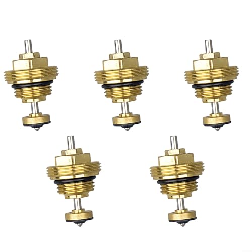 YUETTYY M30x1,5 Fußbodenheizungskrümmer Rücklaufbolzen Ventilkern für UFH Stellantrieb Wasserverteiler Zentralheizungen Zubehör (5 Stück) von YUETTYY