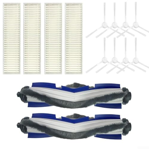 YUETTYY Mian BrushSide Bürstenfilter Zubehör Ersatzteil-Set für Rowenta R740003 ZR740005 für Explorer Serie 60 RR7427 RR7447 Roboter-Staubsauger-Zubehör (Typ 2) von YUETTYY