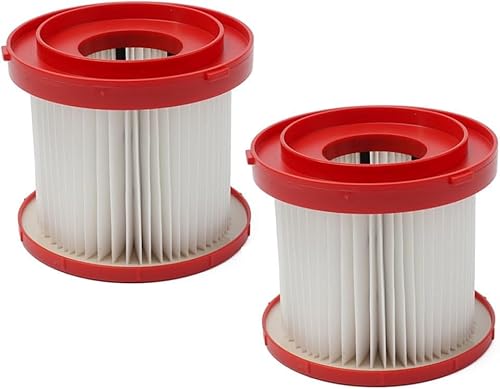 YUETTYY Staubsauger HEPA Ersatz kompatibel mit Milwaukee M18 VC2-0 Nass/Trocken schnurlosen Staubsauger, ersetzt 4931465230 (2 Stück) von YUETTYY