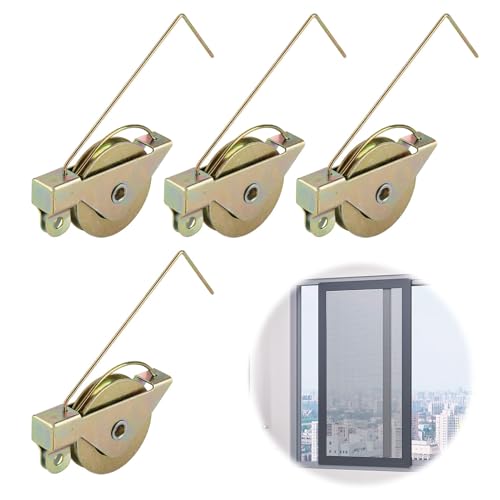 Ersatzspannfeder für Schiebetüren, konkave Stahl-Kugellager-Rolle, Ersatz für Arcadia-Stil, ersetzt B 515, B 714, 4 Stück Ersatzspannfeder für Schiebetüren, konkave Stahl-Kugellager-Rolle, Ersatz für Arcadia-Stil, ersetzt B 515, B 714, 4 Stück von YUEWEESER