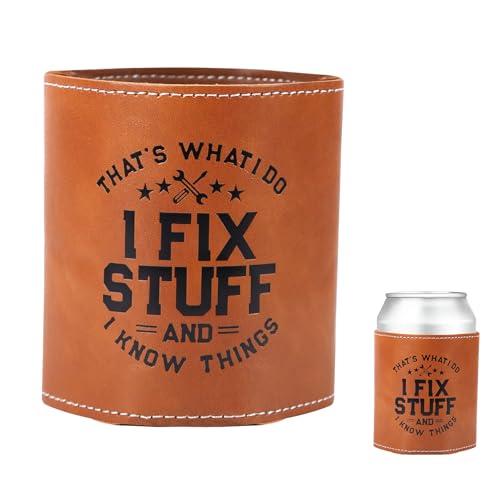 Leder-Dosenkühler, Geburtstagsgeschenke für Männer, einzigartiges 340 ml, Biergetränk, graviert, Lederdosen-Kühler, Ärmel, Vater, Mann, Opa, Geburtstag, Vatertag, Weihnachten Leder-Dosenkühler, Geburtstagsgeschenke für Männer, einzigartiges 340 ml, Biergetränk, graviert, Lederdosen-Kühler, Ärmel, Vater, Mann, Opa, Geburtstag, Vatertag, Weihnachten von YUEWEESER