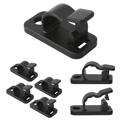 YUEWEESER 80 Stück Lichterketten für den Außenbereich, Schraubhaken zum Aufhängen von Lichterketten und Draht, wetterfeste Kabelaufhänger und Clips für Weihnachten, Festival, Garage, Terrasse, Zaun von YUEWEESER