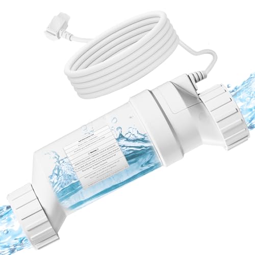 T-CELL-15 Salzwasser Pool Chlorinator Ersatzsystem,Fit for Kompatibel Hayward TurboCell T15/W3T-CELL-15/GLX-CELL-15-W,Für unterirdische Pools bis zu 150,000 Liter,Langlebiger Salzzellen Chlorgenerator von YUEWO