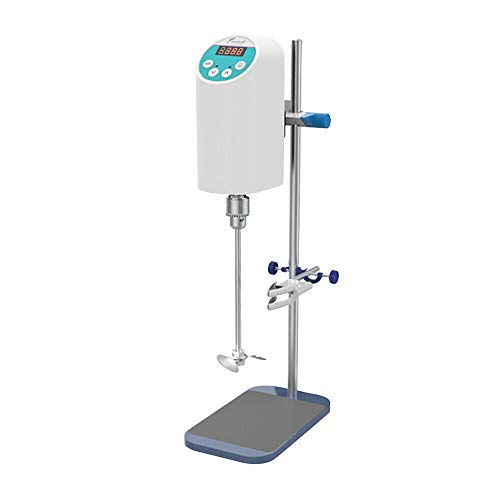 YUEWO Lab Digital Overhead Rührer Elektromixer Überlastschutz Elektromixer Rührer Rührlabormixer Industrieller Flüssigmixer Stirrer Variable Geschwindigkeit 80.000mpas (20L) von YUEWO