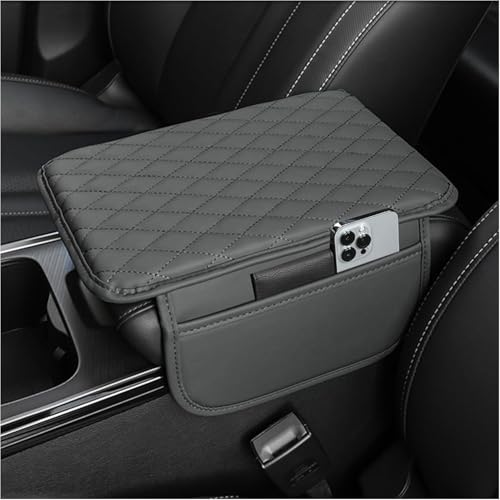 YUEXIANGJING Mittelkonsole Auto Armlehnenschoner für Mercedes Benz Citan W420, Auto Armlehnen Auflage Leder Armlehne Auto Box Pad Armlehnen Polster,Grey von YUEXIANGJING