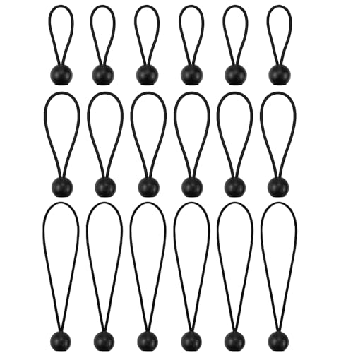 Spanngummi mit Kugel, 18pcs Ball Bungee, Gummispanner mit Kugel, Zelte Spanngummi, Planenspanner, Tarp Bungee Cords, Zeltgummis, für Banner Partyzelt Planen Plakate Gummispanner Zelt Spanngummi mit Kugel, 18pcs Ball Bungee, Gummispanner mit Kugel, Zelte Spanngummi, Planenspanner, Tarp Bungee Cords, Zeltgummis, für Banner Partyzelt Planen Plakate Gummispanner Zelt von YUEXNKO
