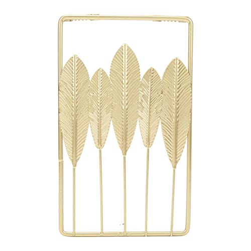 YUEYASHUX Metall Wand Skulptur Eisenblätter eleganter moderner Innenwandkunst -Dekoration Schlafzimmer Wohnzimmer Studie Büro Nordischer Stil YUEYASHUX Metall Wand Skulptur Eisenblätter eleganter moderner Innenwandkunst -Dekoration Schlafzimmer Wohnzimmer Studie Büro Nordischer Stil von YUEYASHUX