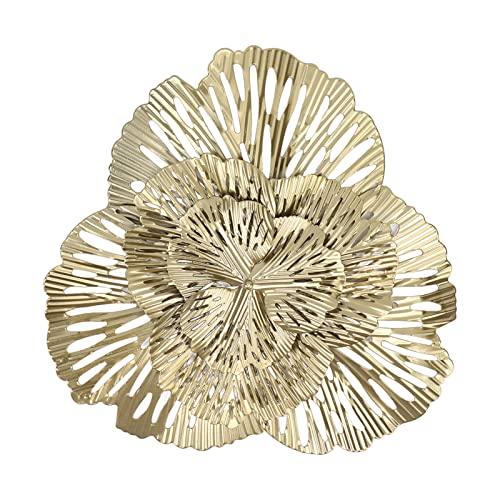 YUEYASHUX Metall Wand Stilvolle Ginkgo Blume Iron 3d Skulptur Wohnzimmer Schlafzimmer Hall (Typ a) (Typ b) von YUEYASHUX